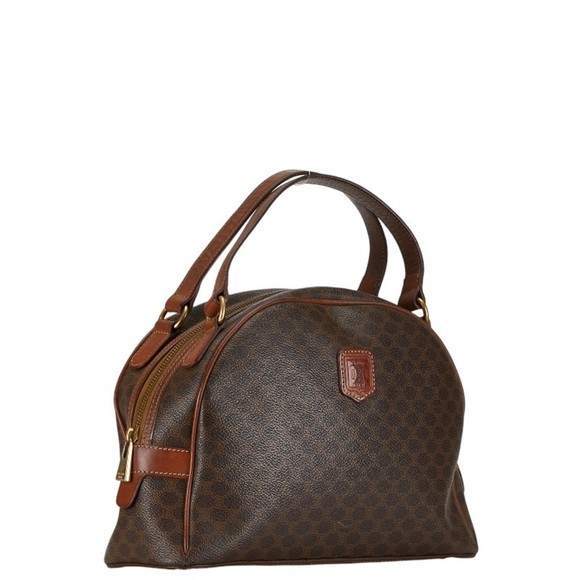 Celine Macadam Tote Bag Handbag Brown PVC Women's CELINE - Picture 3 of 11